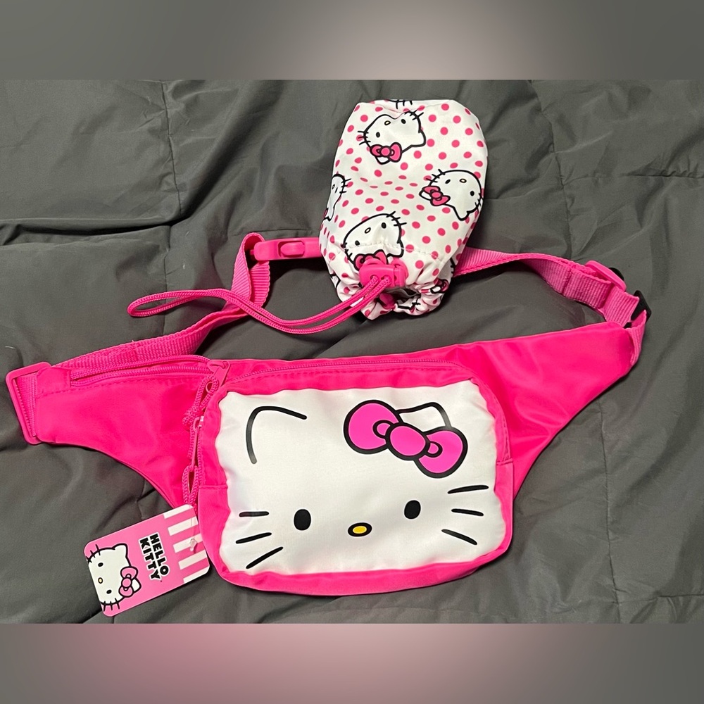 Hello Kitty Fanny Pack /Crossbody/Waist-Bag With Bottle Holder